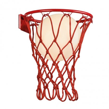Aplique de pared rojo serie Basketball