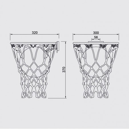 Aplique de pared blanco serie Basketball