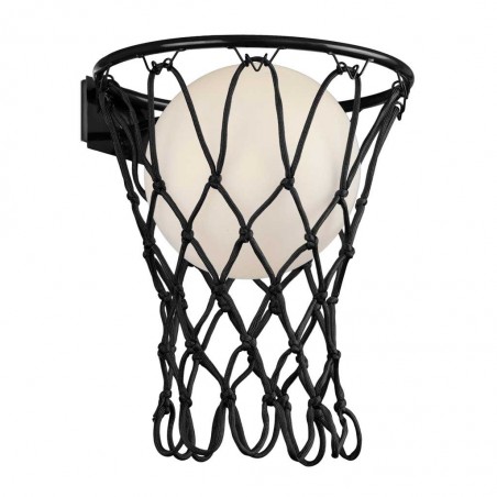 Aplique de pared negro serie Basketball