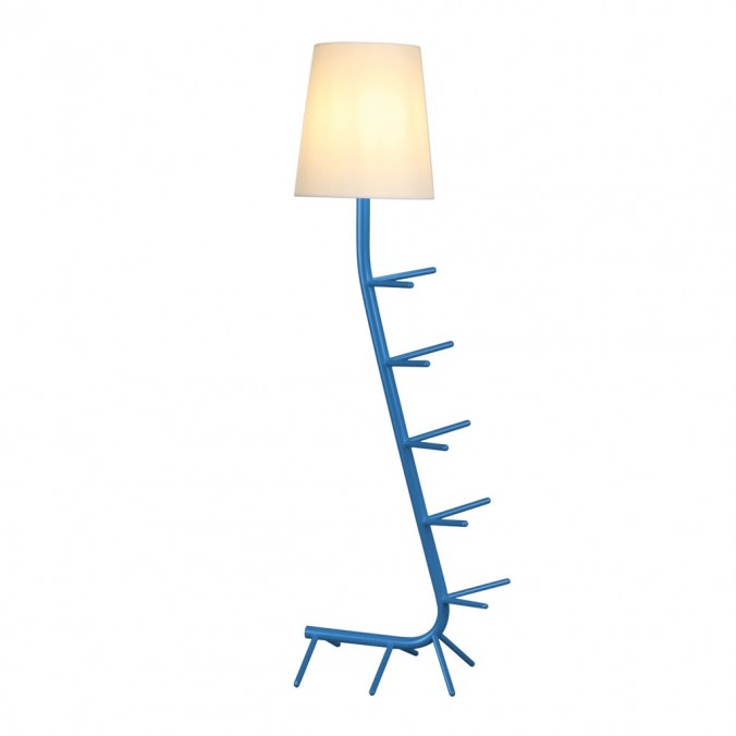 Lámpara de pie diseño serie Centipede azul