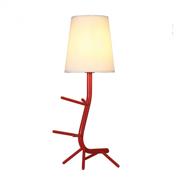 Lámpara de mesa diseño serie Centipede rojo