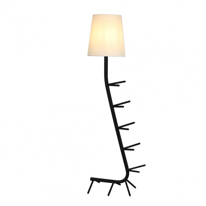 Lámpara de pie diseño serie Centipede negro