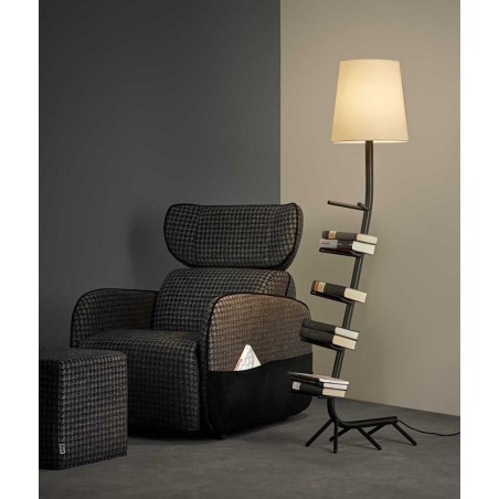 Lámpara de pie diseño serie Centipede negro