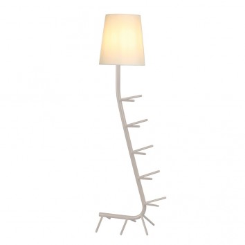 Lámpara de pie diseño serie Centipede blanco