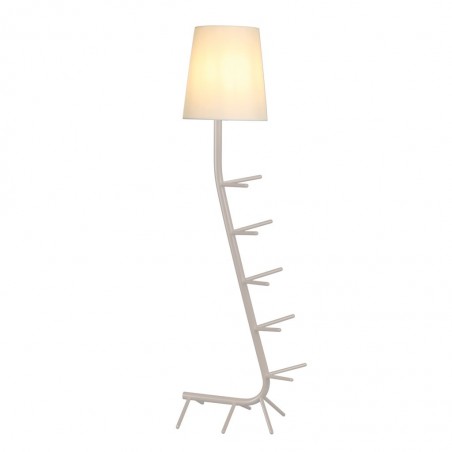 Lámpara de pie diseño serie Centipede blanco