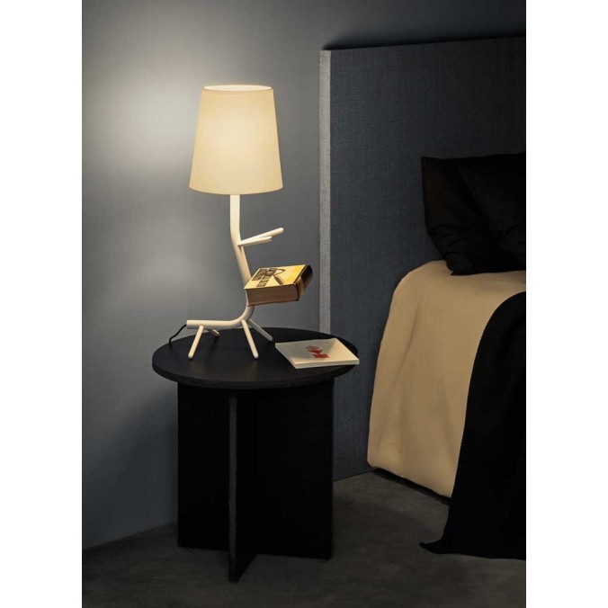 Lámpara de mesa diseño serie Centipede blanco