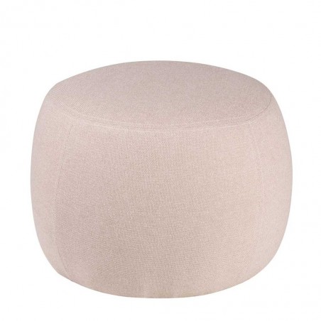 Puff 50cm tapizado rosa light estructura madera