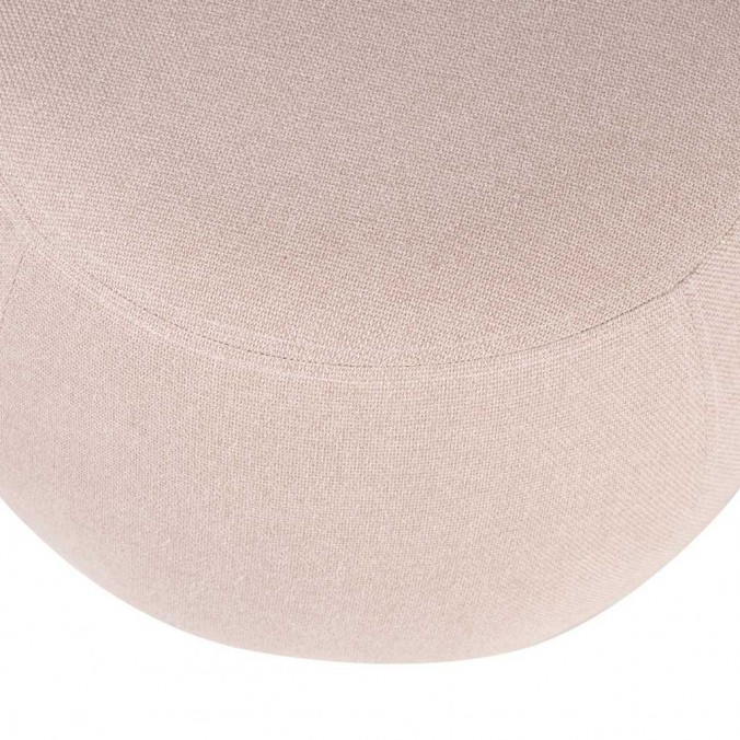 Puff 50cm tapizado rosa light estructura madera