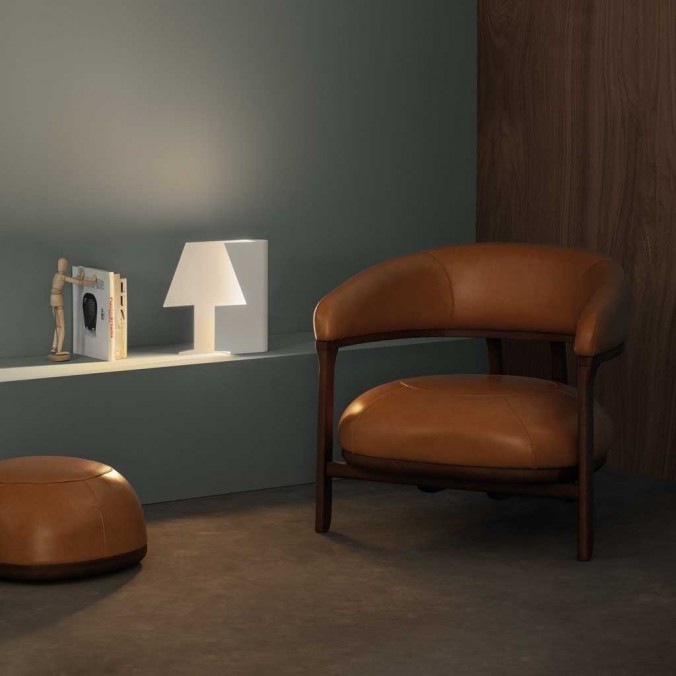 Lámpara de mesa LED diseño Book 23cm