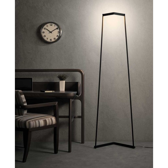 Lámpara de pie Minimal luz LED tono savia