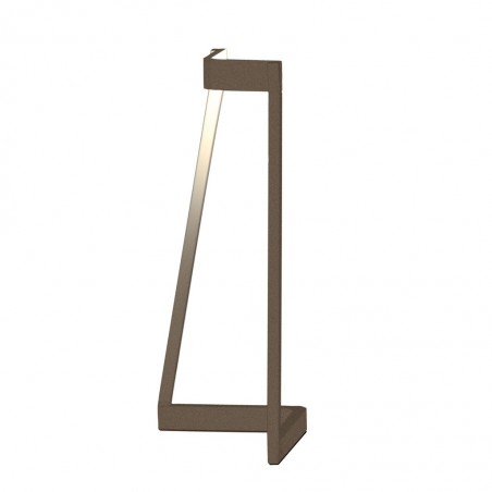 Lámpara de mesa Minimal tono savia con luz LED