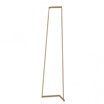 Lámpara de pie Minimal tono dorado con luz LED