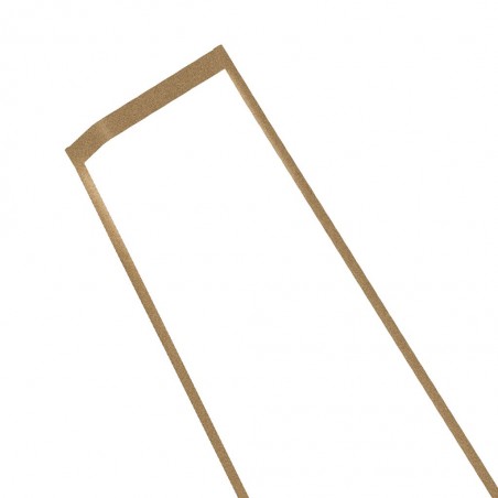 Lámpara de pie Minimal tono dorado con luz LED