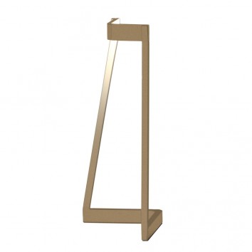 Lámpara de mesa Minimal tono dorado con luz LED