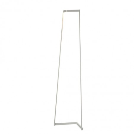 Lámpara de pie Minimal tono blanco con luz LED