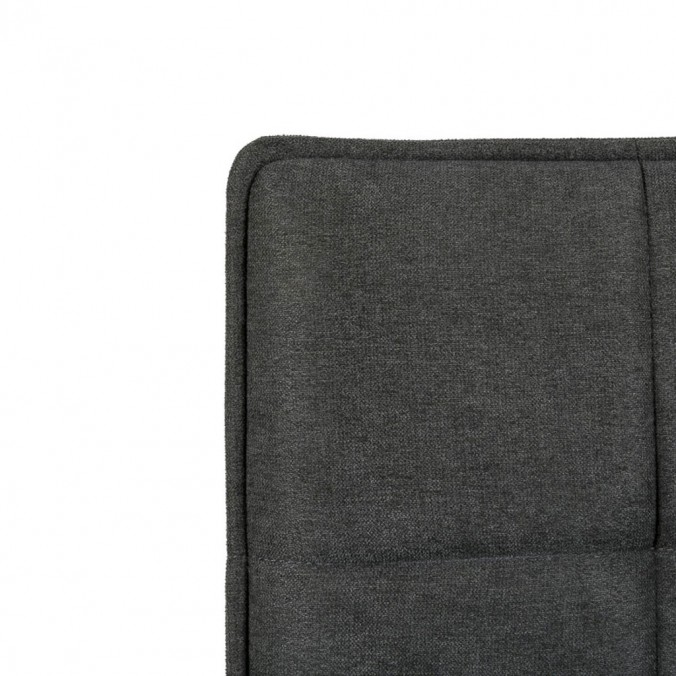 Silla diseño ZOE tapizado gris y patas color negro