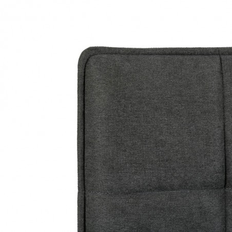 Silla diseño ZOE tapizado gris y patas color negro