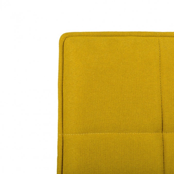 Silla diseño ZOE tapizado MOSTAZA y patas color negro