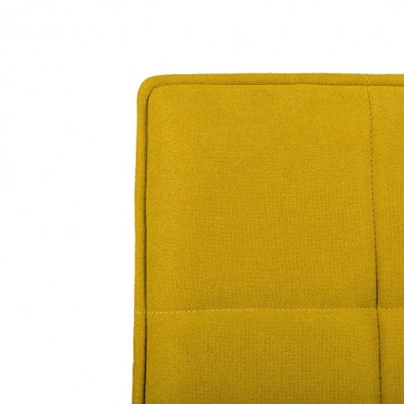 Silla diseño ZOE tapizado MOSTAZA y patas color negro