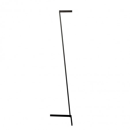 Lámpara de pie Vector tono negro con luz LED