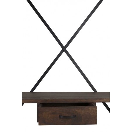 Mueble colgador estilo industrial tubería de hierro 135x55x188h