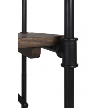 Mueble colgador estilo industrial tubería de hierro 135x55x188h 2
