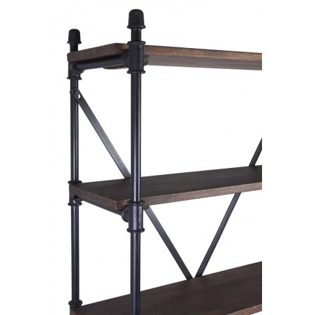 Estantería de estilo industrial tubería de hierro 135x55x188h