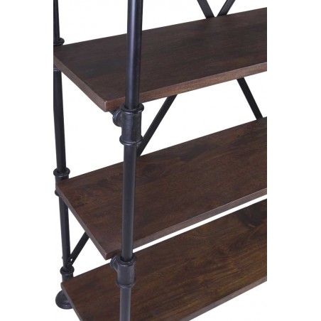 Estantería de estilo industrial tubería de hierro 135x55x188h