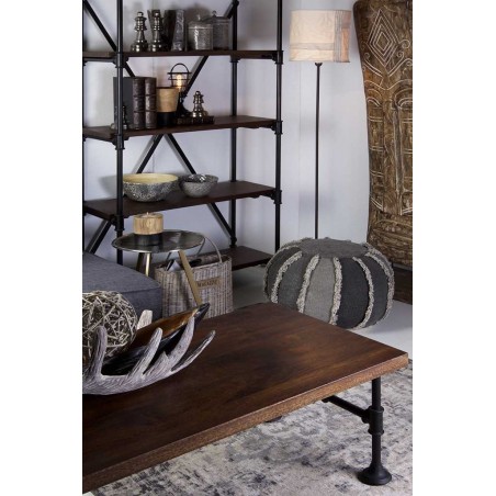 Estantería de estilo industrial tubería de hierro 135x55x188h