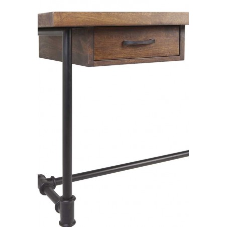 Escritorio de estilo industrial tubería de hierro 135x55x78h