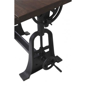 Mesa de arquitecto estilo industrial altura regulable 130x70x77-105h 2