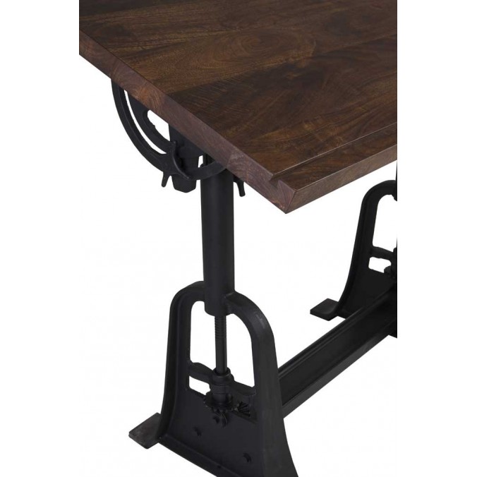 Mesa de arquitecto estilo industrial altura regulable 130x70x77-105h