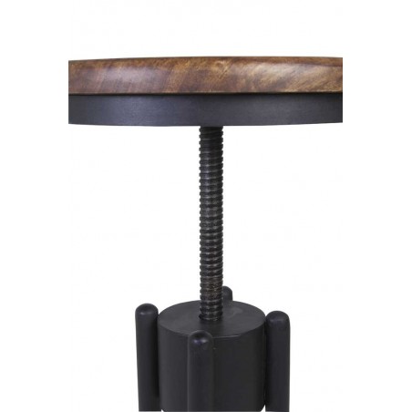 Taburete estilo industrial altura regulable 35cm diámetro