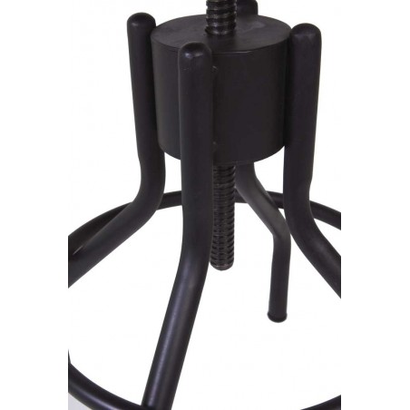 Taburete estilo industrial altura regulable 35cm diámetro