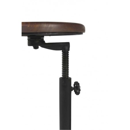 Mesa de arquitecto con asiento estilo industrial 80x70x78-103h