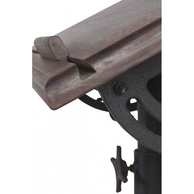 Mesa de arquitecto con asiento estilo industrial 80x70x78-103h