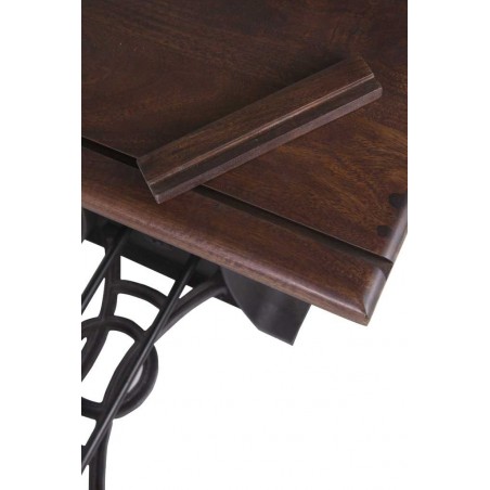 Mesa de arquitecto con asiento estilo industrial 80x70x78-103h