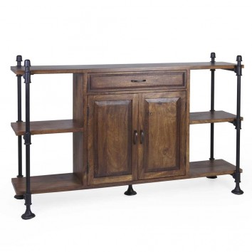 Aparador de estilo industrial tubería de hierro 160x45x95h