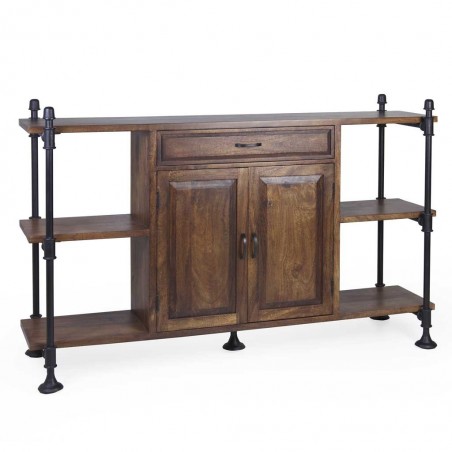 Aparador de estilo industrial tubería de hierro 160x45x95h