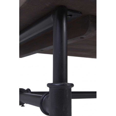 Mesa de centro estilo industrial tubería de hierro 120x60x40h