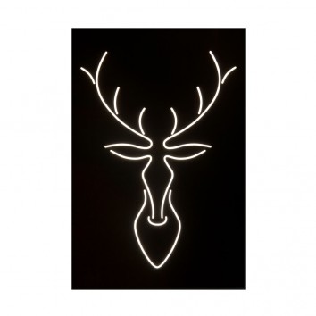Cuadro diseño ciervo con luz LED