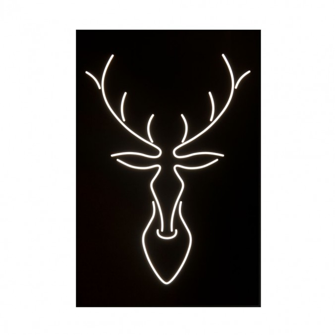 Cuadro diseño ciervo con luz LED