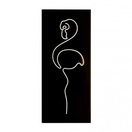 Cuadro diseño flamenco con luz LED integrada