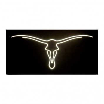 Cuadro diseño toro con luz LED integrada