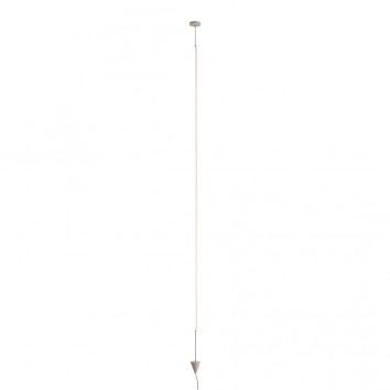 Lámpara suspensión vertical blanco con luz LED