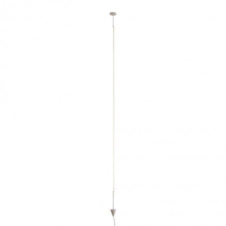 Lámpara suspensión vertical blanco con luz LED