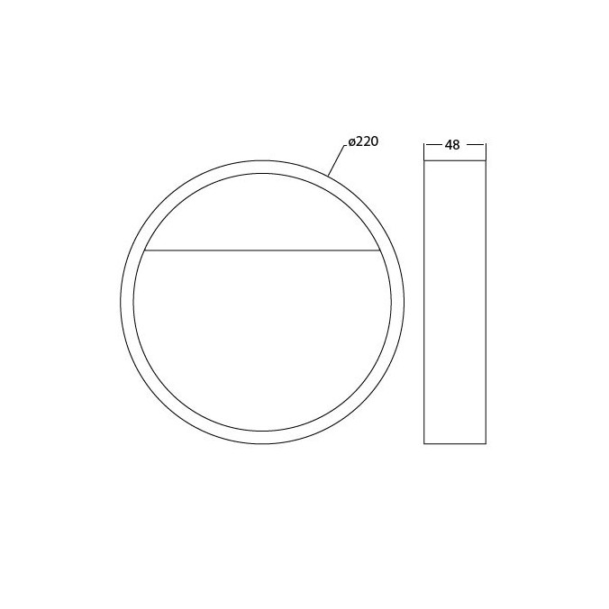 Aplique pared exterior LED Cycle 22cm Aplique pared exterior LED Cycle 22cm