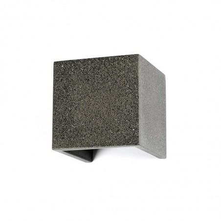 Aplique de pared exterior LED 12W gris piedra