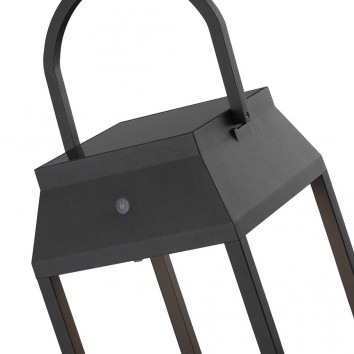 Farol portátil LED recargable serie Sapporo grafito 36cm 2