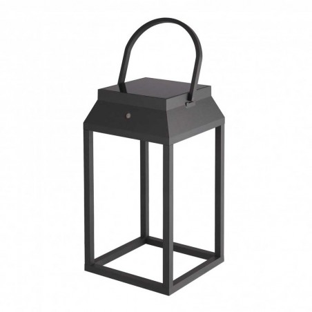 Farol portátil LED recargable serie Sapporo grafito 36cm